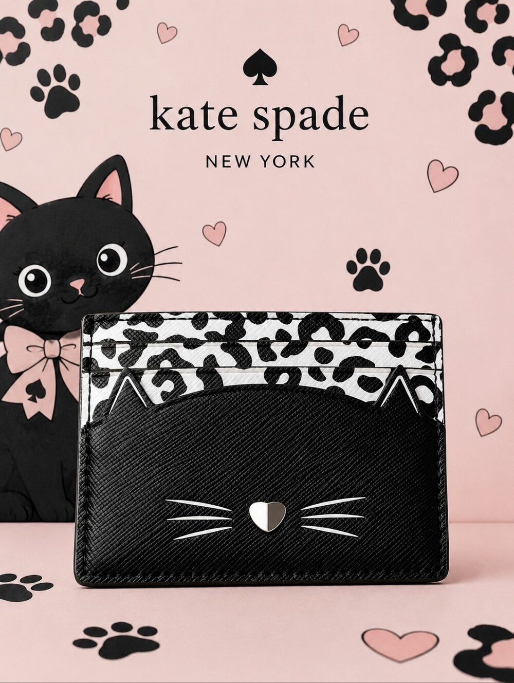 Kate Spade Meow Cat Card Holder